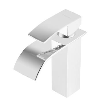 Imagem de Torneira Cascata Banheiro Baixa Quadrada Monocomando Za-703