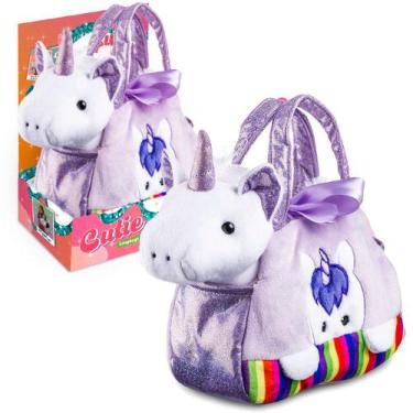 Imagem de Bolsinhas Coloridas Infantis Cutie Handbags Com Pelucia Multikids
