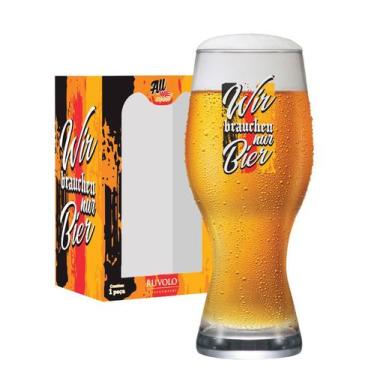 Imagem de Copo de Cerveja Atlanta Boteco Wir Brauchen Nur 450ml - Ruvolo