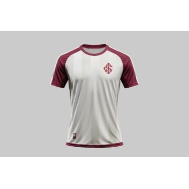 Imagem de Camiseta Internacional Historic Feminina, Vinho/Branco, M