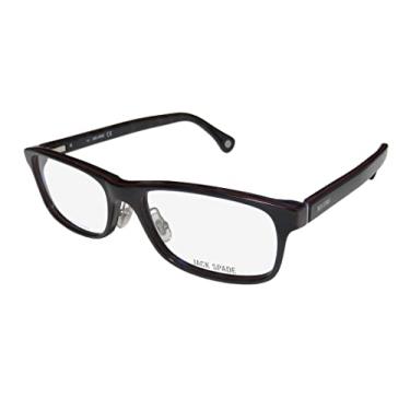 Imagem de Jack Spade Larson masculino/feminino retangular aro completo autêntico colecionável, armação clássica para óculos/óculos (53-17-150, preto), Preto, 53-17-150