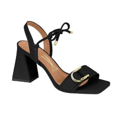 Imagem de Sandalia vizzano salto bloco ref 6464.133.7286, 37, Preto