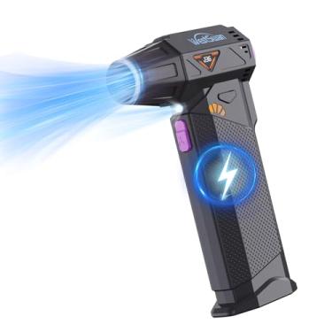 Imagem de Espanador de ar elétrico ajustável a 210.000 RPM, substituição de ar enlatado, 8000 mAh recarregável para limpeza abrangente: computadores, computadores, carros e casa