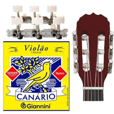 Imagem de Tarraxa p/ Violão Nylon e Jogo de Cordas Canario - Smart