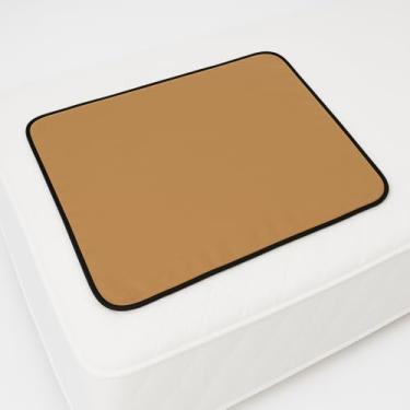 Imagem de 1 Protetor Para Colchão Lavável Uso Geriátrico e Infantil - 100x70cm - Absorvente e Impermeável (Marrom)