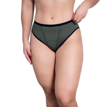 Imagem de Kit 10 Calcinha Cintura Alta Tangão Cós Alto Conforto Feminina Senhora