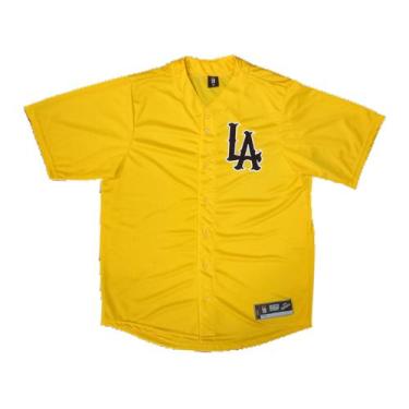 Imagem de Camisa Baseball Masculina M10 Slam LA, Ouro, M