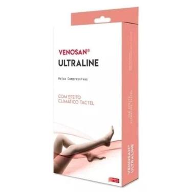 Imagem de Meia Calça Compressiva 20-30 Ultraline Bege 4000 - Venosan, M, Bege