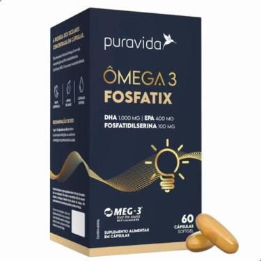 Imagem de Ômega 3 Fosfatix DHA EPA Fosfatidilserina 60 Cápsulas Pura Vida, Limão