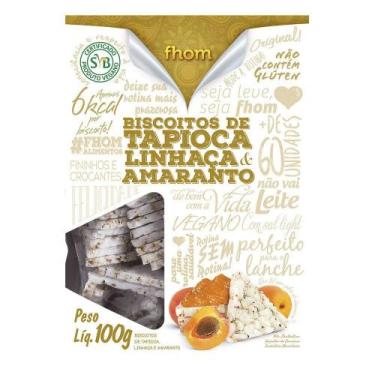 Imagem de Biscoito De Tapioca Linhaça E Amaranto 100G - Fhom