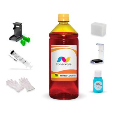 Imagem de Tinta Para HP 2774 667 - 3YM78AB Yellow 1 Litro Linha Platinum - Toner