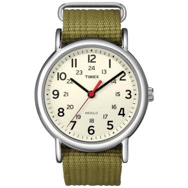 Imagem de Relógio Weekender Unissex Correio Ajustável, TIMEX T2N651, Verde