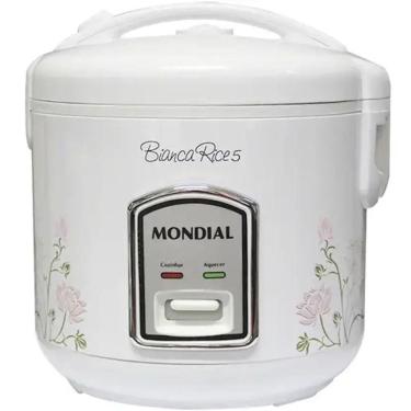 Imagem de Panela Arroz Mondial Rice Npe05-5x - 2525-01 Branco-floral 110V