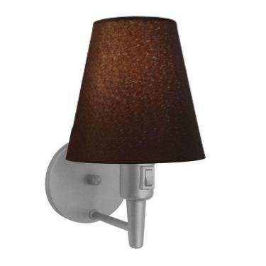 Imagem de Lustre Pendente Quadrado Vivare Md-4006 Cúpula Em Tecido 21/50x50cm - Bivolt Cinza-café 110v/220v