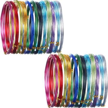 Imagem de Pacote de arame artesanal, metal flexível para arte e joalheria, 15G/2