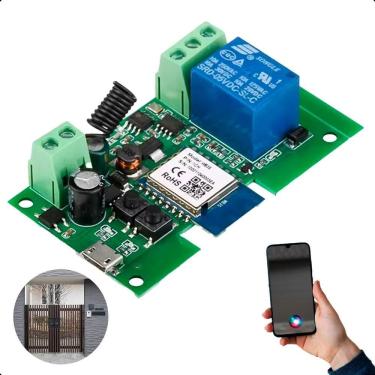 Imagem de 2X Módulo Relé Pulso Wifi Portão Garagem Fechadura Alexa