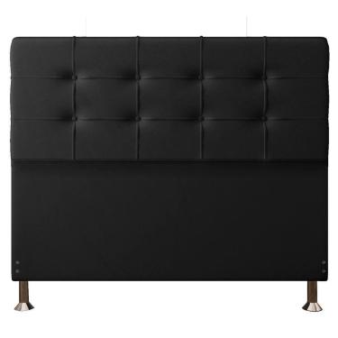 Imagem de Cabeceira Casal 1,40m Atenas Suede Preto