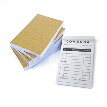 Imagem de Kit Combo 5 Blocos de Comanda c/ 100 Folhas para Lanchonete, Barzinho, Restaurante