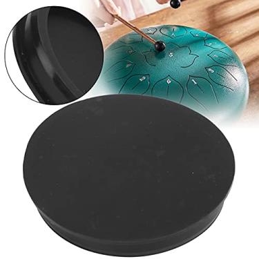 Imagem de Tampa inferior do tambor de língua, tampa do handpan de borracha macia para instrumento(Furo interno de 75 mm)