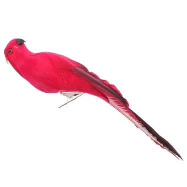 Imagem de Happyyami 2 Peças Simulação Papagaio Decoração De Mesa Ao Ar Livre Árvore Animais Pássaros Estátuas Brinquedos Em Miniatura Ornamento De Pássaros Artificiais Estatuetas De Pássaros