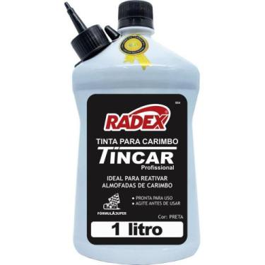 Imagem de Tinta para Carimbo 1 Litro Preto - Radex