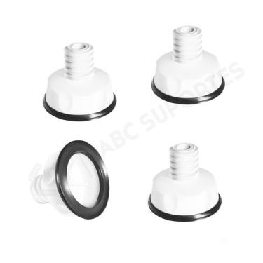 Imagem de Pés para Máquina de Lavar Roupas (Redondo Pequeno) Quality, Branco