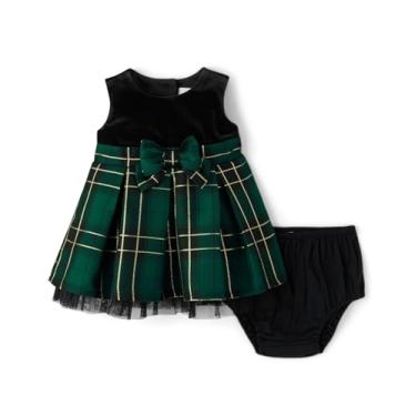 Imagem de The Children's Place Vestidos elegantes sem mangas para bebês meninas e recém-nascidos, Xadrez Spruceshad, 12-18 Meses