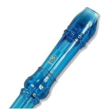 Imagem de Flauta Doce Soprano Germânica Yrs20g Azul Yamaha C/ Estojo
