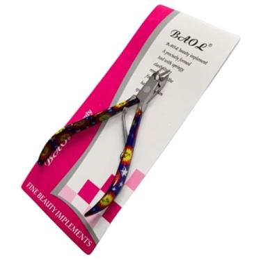 Imagem de Alicate De Cutícula Unha Profissional Aço Inoxidável Estampa Sortida JJ-204