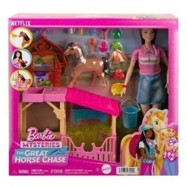 Imagem de Boneca Barbie The Great Horse Chase Criacao de Cavalos HXJ40 Mattel Única - Padrão