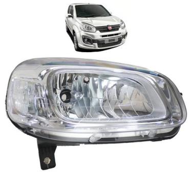 Imagem de Farol Uno 2015 2016 2017 2018 2019 2020 2021 Cromado Lado Direito Pass