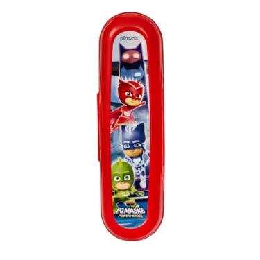 Imagem de Estojo Porta Escova de Dente Infantil PJ Masks