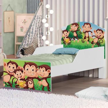 Imagem de Mini Cama Macacos Com Colchão
