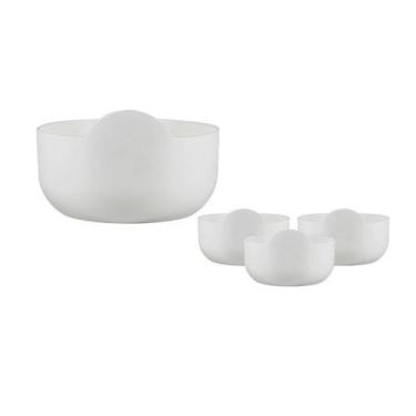 Imagem de Kit 4 Super Bowl Branco 475Ml Plástico Premium - Bb Store