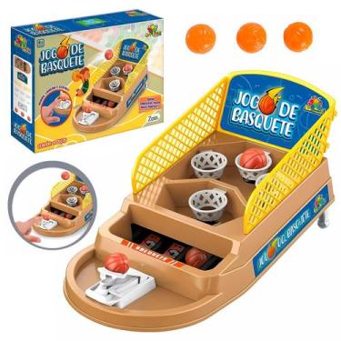 Imagem de Jogo Basquete De Mesa Basketball Com Lançador Quadra Esporte De Brinqu