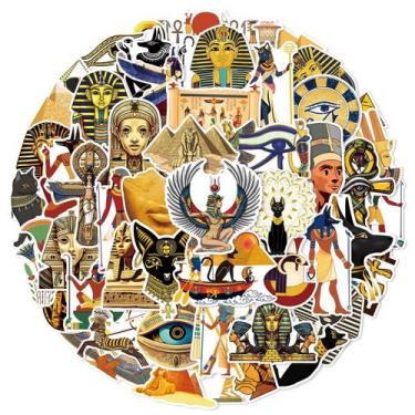 Imagem de Adesivos Decalques de vinil impermeáveis da cultura do Egito Antigo x5
