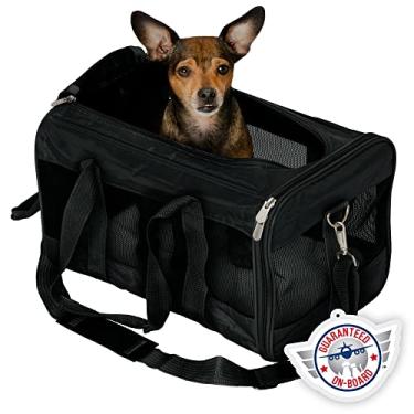 Imagem de Bolsa para transporte de animais de estimação Sherpa® Original Deluxe™, médio, preto