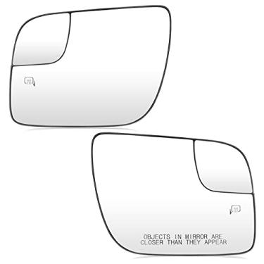 Imagem de Conjunto de vidro retrovisor aquecido Passenger & Drive para Ford Explorer 2011 2012 2013 2014 2015 2016 2017, substitui BB5Z17K707M+BB5Z17K707A