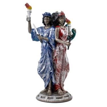 Imagem de Escultura Deusas Hécate Três Fases Fortuna 20 cm em Resina - Lua Místi