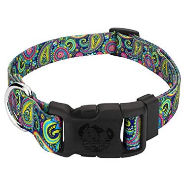 Imagem de Country Brook Petz - Coleira de cachorro Paisley brilhante de luxo - Coleção Paisley com designs elegantes (1/2 polegada, extra pequena)