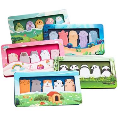 Imagem de 750 mini notas adesivas fofas de animais para professores salas de aula, blocos de notas autoadesivos, marcadores de página, bandeiras, casa, escritório, material escolar