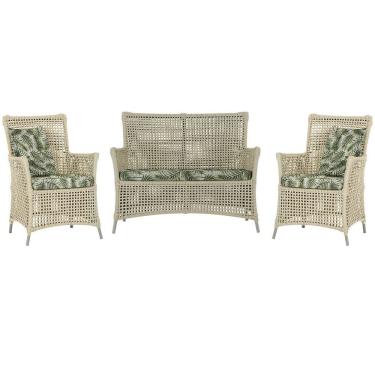 Imagem de  Jogo Sofá e 2 Poltronas de Área Igapó Alumínio