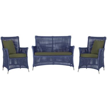 Imagem de  Jogo Sofá e 2 Poltronas de Área Igapó Alumínio