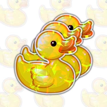 Imagem de (3 peças) Adesivo de pato amarelo meme engraçado decalque de pato fofo, adesivos de vinil de pato, adesivo de pato de borracha - adesivos para laptop, garrafa de água, telefone, carro, janela