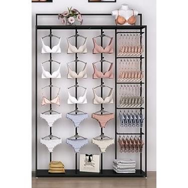 Imagem de Loja De Roupas íntimas Expositor De Roupas, Loja De Roupas Expositor De Varejo, Boutique Underwear Racks Varejo Lingerie Vestuário Racks, Sutiã Shorts Calcinha Swimwea, Gold, 150 * 34 * 220cm