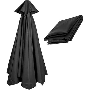 Imagem de 6 Costelas / 8 Costelas 270cm / 300cm Guarda-sol Pano, Dossel De Substituição Para Guarda-chuva De Pátio Guarda-chuva Ao Ar Livre Guarda-chuva De Mercado Guarda-chuva De J, Black, 2.7m/6-ribs