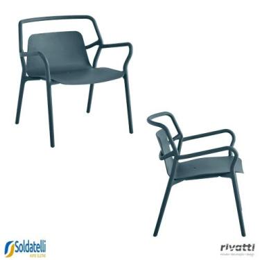 Imagem de Kit 2 Poltronas Outdoor Enjoy UV Empilhável Várias Cores - Rivatti, Az