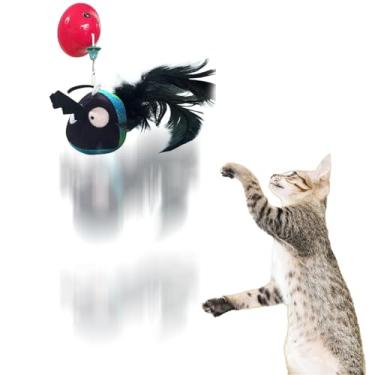Imagem de Brinquedos Para Gatos Com Erva-Do-Gato | Brinquedos De Pelúcia Piadores Interativos Para Gatinhos | Acessórios para Gatinhos Ativados por Toque que Emitem, Suprimentos para Pets para