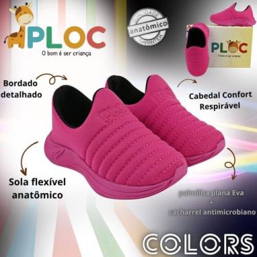 Imagem de Tênis Infantil Ploc Colors Anatômico, Pink sola pink, 29