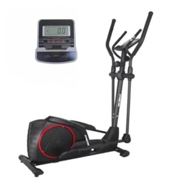 Imagem de Elíptico Magnético Silencioso com 8 Níveis, Painel LCD, Rodas para Transporte e Suporte para Tablet – Uso Residencial até 110kg